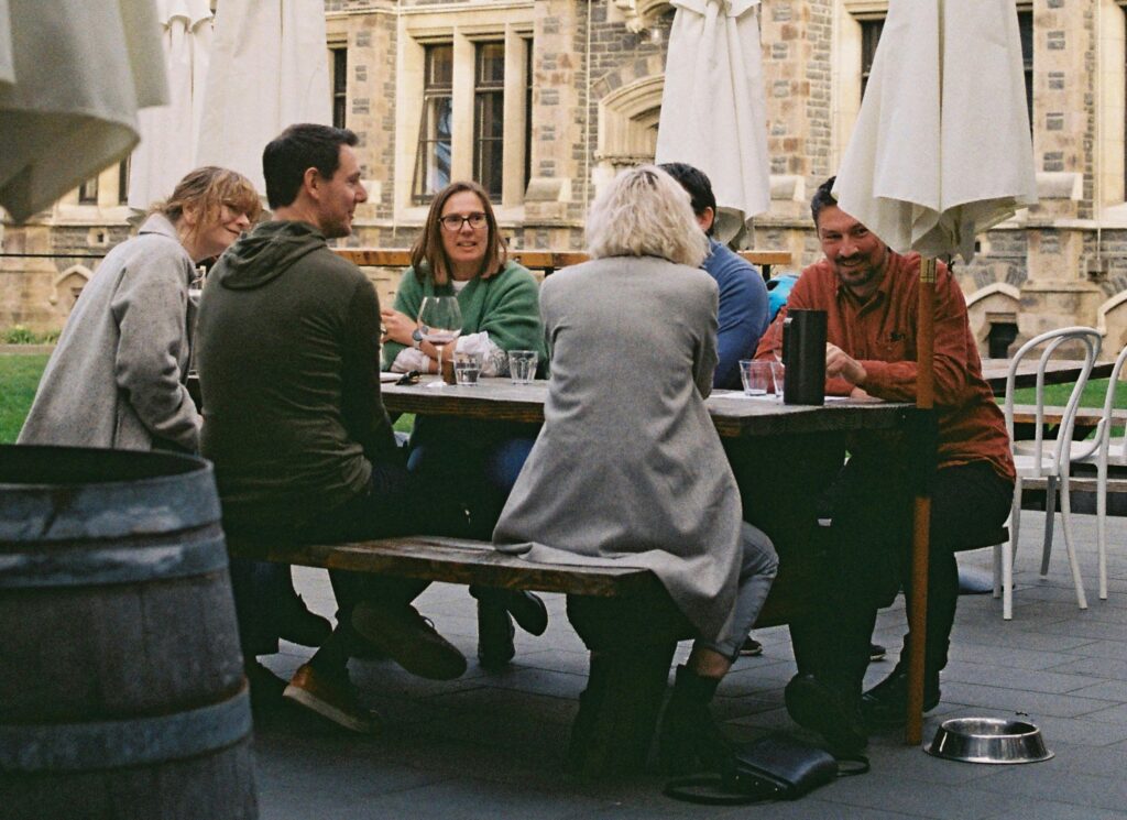 Young professionals collaborating